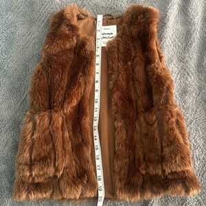 Girls fur vest